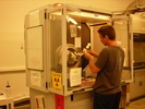 [Lab] Jason working at the XRD machine